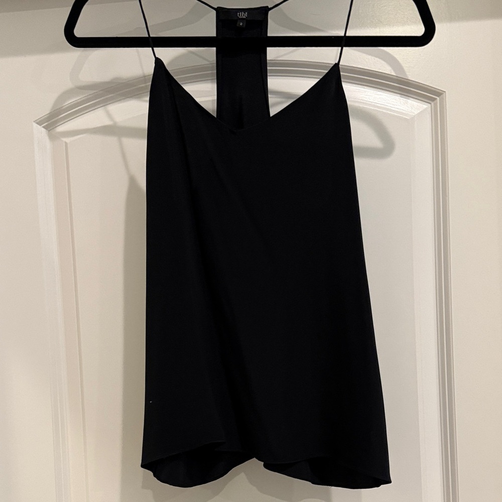 Tibi Silk Black Camisole